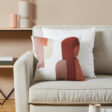 Eglo 420007 - Coussin décoratif CHEVERY 45 x 45 cm blanc/rouge