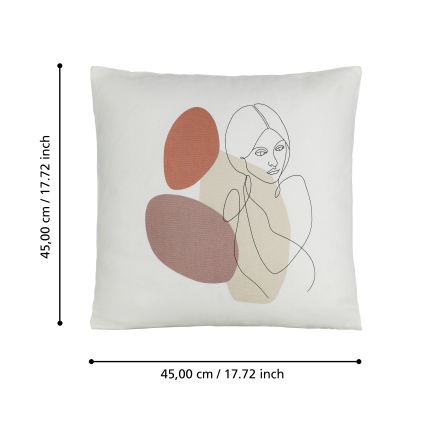 Eglo 420008 - Coussin décoratif CHEVERY 45 x 45 cm multicolore