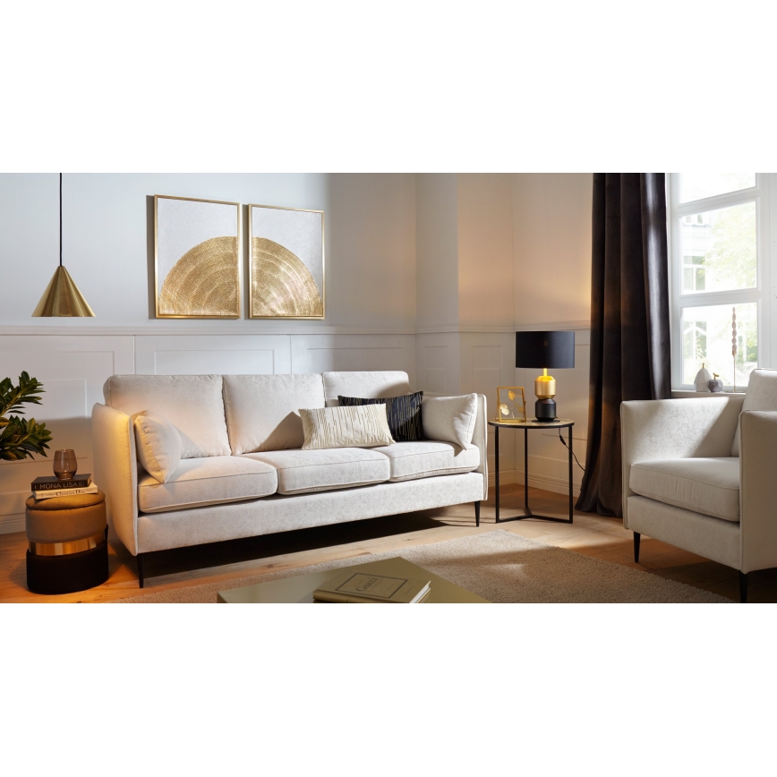 Eglo 420018 - Coussin décoratif CHEVERY 30x50 cm crème/doré