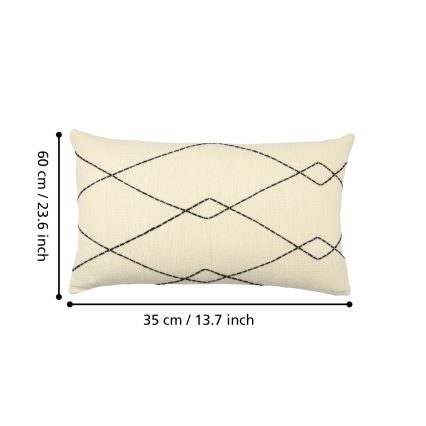 Eglo 420042 - Coussin décoratif CHEVERY 35 x 60 cm beige/noir