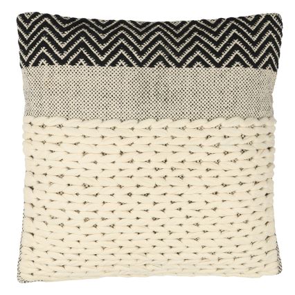 Eglo 420049 - Coussin décoratif CHEVERY 50 x 50 cm crème/noir