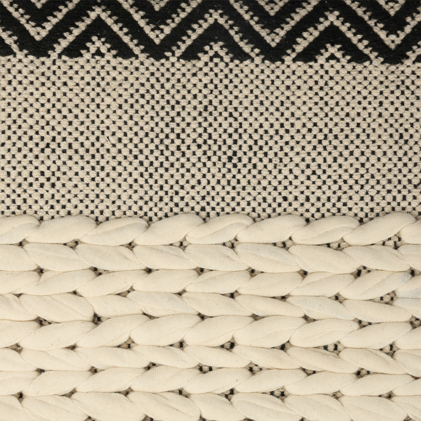 Eglo 420049 - Coussin décoratif CHEVERY 50 x 50 cm crème/noir