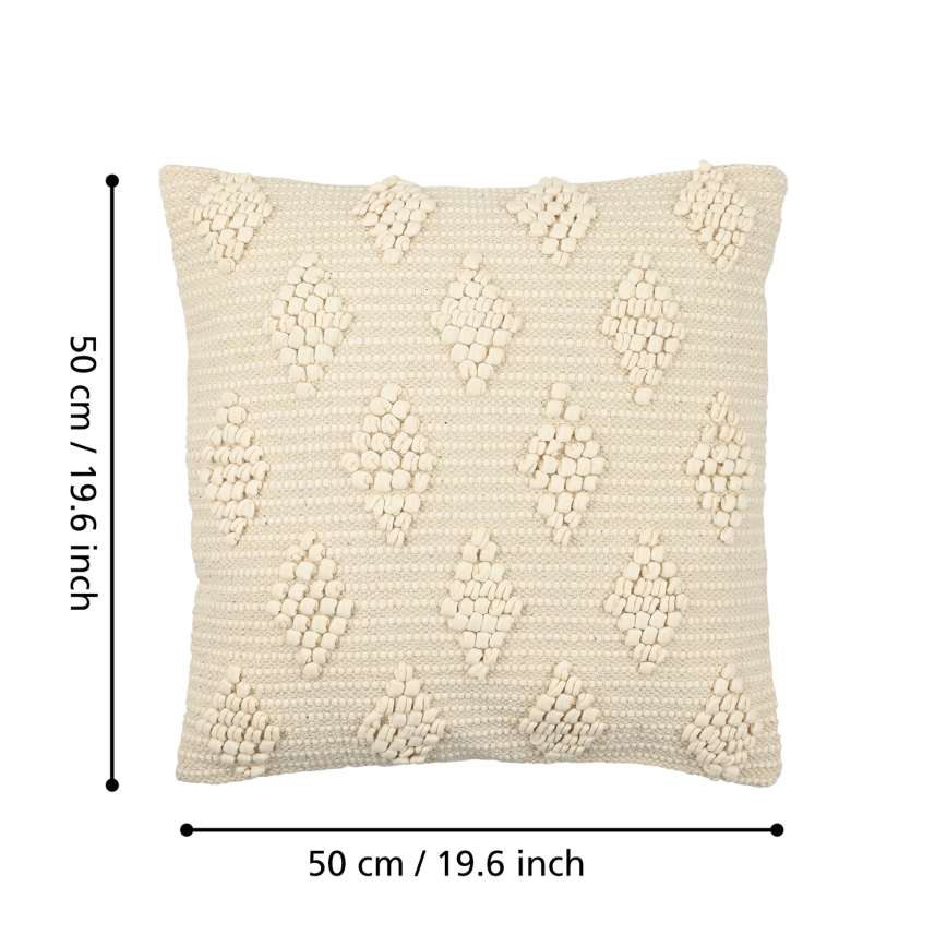 Eglo 420051 - Coussin décoratif CHEVERY 50 x 50 cm beige