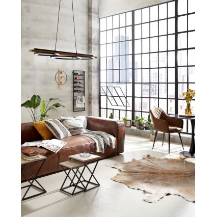 Eglo 420052 - Coussin décoratif CHEVERY 50x50 cm crème/noir