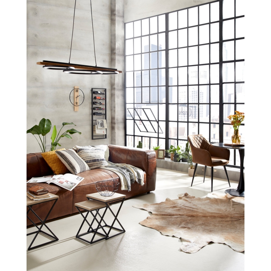 Eglo 420052 - Coussin décoratif CHEVERY 50x50 cm crème/noir