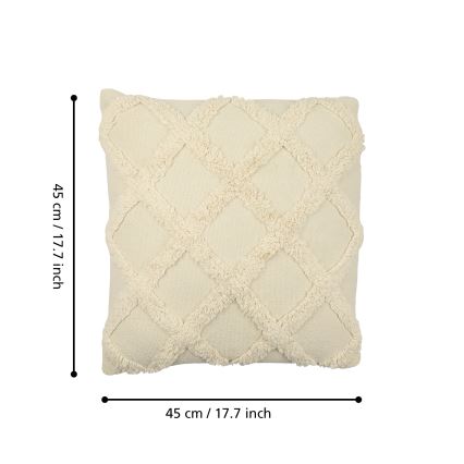 Eglo 420058 - Coussin décoratif CHEVERY 45x45 cm couleur crème