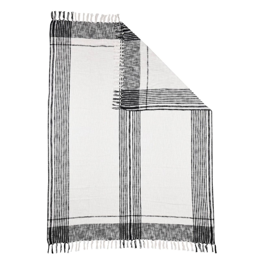 Eglo 420063 - Couvre-lit CHEVERY 170x130 cm blanc/gris