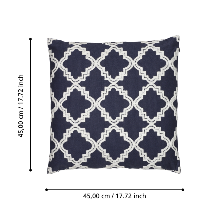 Eglo 420096 - Coussin décoratif BERHALA 45x45 cm bleu/blanc