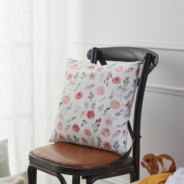 Eglo 420102 - Coussin décoratif GEBENG 45x45 cm blanc/rose