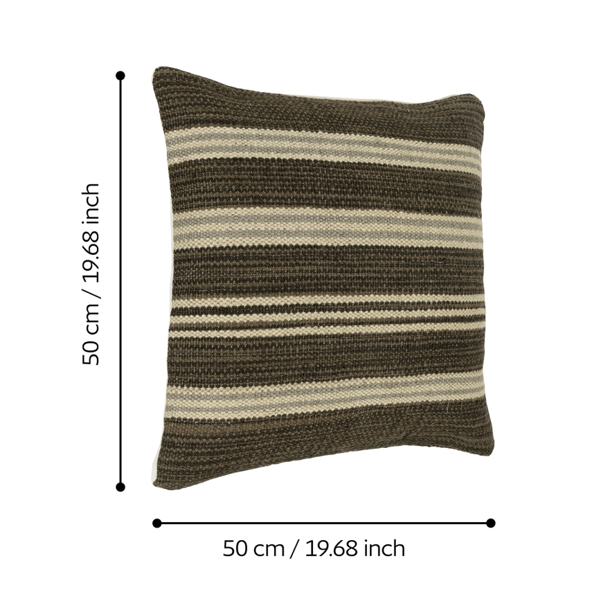 Eglo 420104 - Coussin décoratif CHEVERY 50 x 50 cm marron