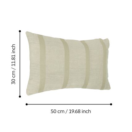 Eglo 420111 - Coussin décoratif BETAMPONA 30x50 cm beige