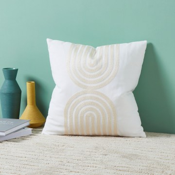 Eglo 420238 - Coussin décoratif BERHALA 45x45 cm blanc/beige