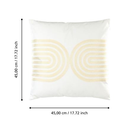 Eglo 420238 - Coussin décoratif BERHALA 45x45 cm blanc/beige