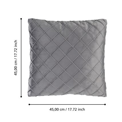 Eglo 420254 - Coussin décoratif SHOURA 45x45 cm gris