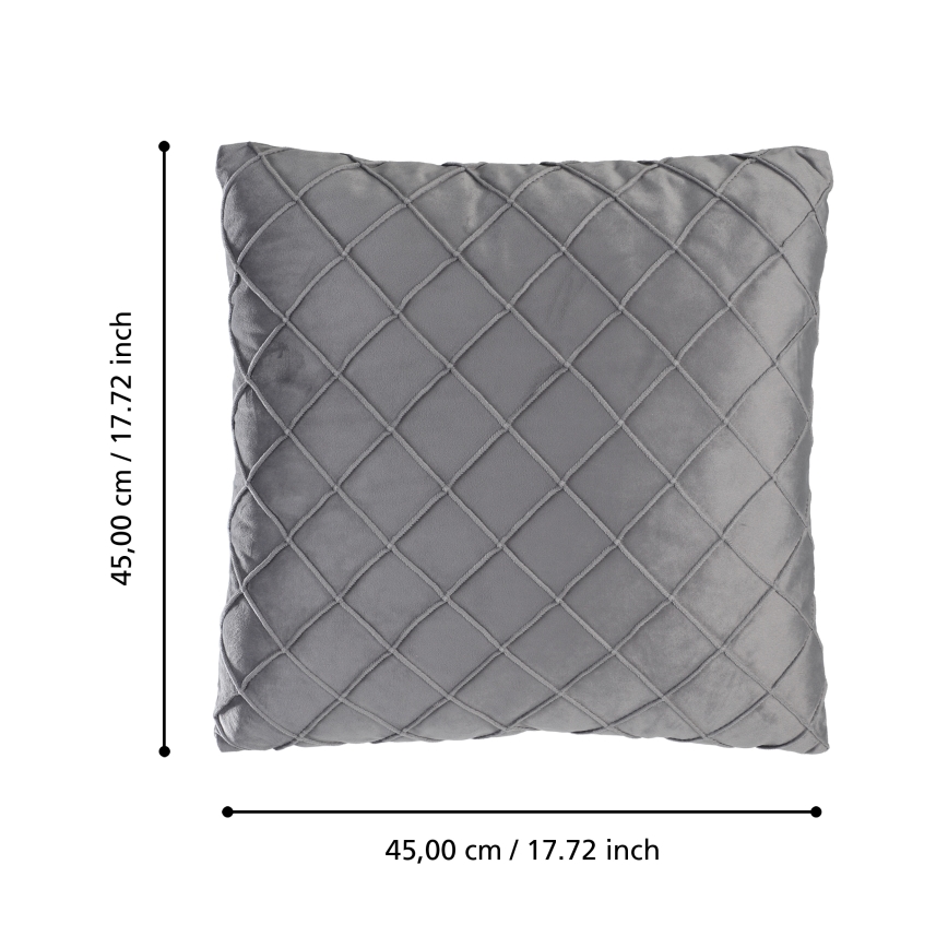 Eglo 420254 - Coussin décoratif SHOURA 45x45 cm gris
