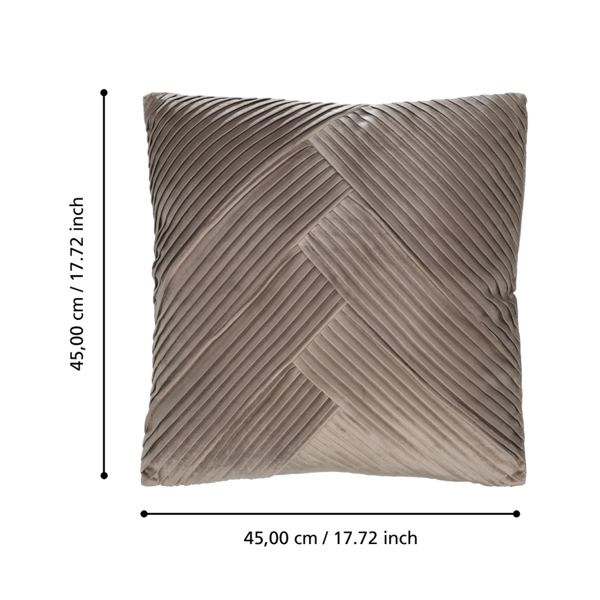 Eglo 420266 - Coussin décoratif SHOURA 45x45 cm marron
