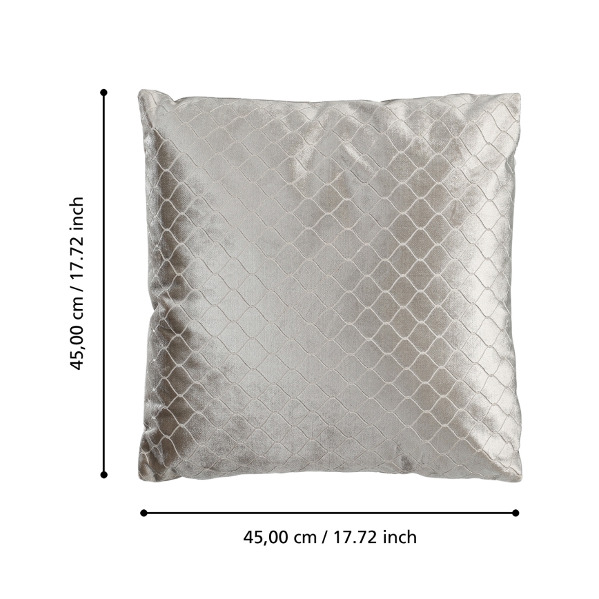Eglo 420284 - Coussin décoratif SINGU 45 x 45 cm gris