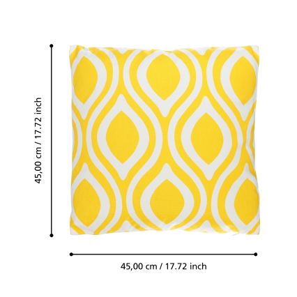 Eglo 420293 - Coussin décoratif CHEVERY 45x45 cm jaune