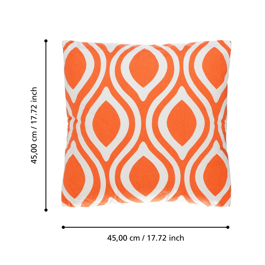 Eglo 420295 - Coussin décoratif CHEVERY 45 x 45 cm, orange