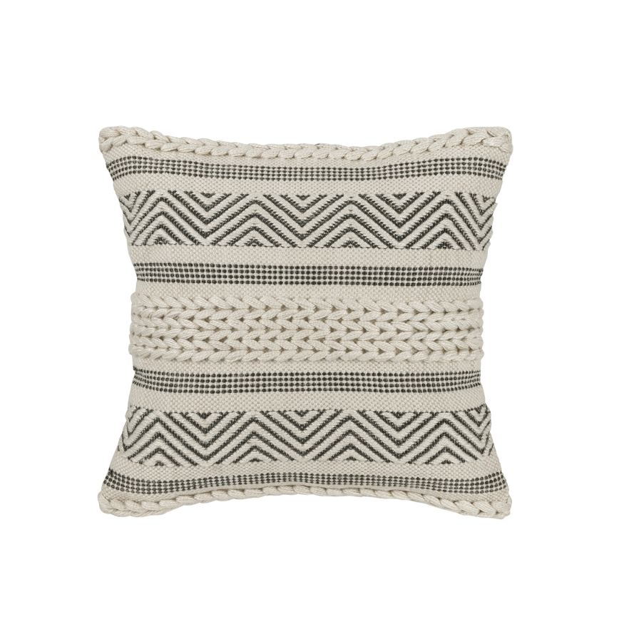 Eglo 420304 - Coussin décoratif MELUT 45x45 cm crème/noir