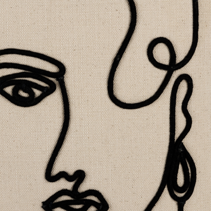 Eglo 420329 - Coussin décoratif CHEVERY 45x45 cm crème/noir