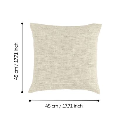 Eglo 420335 - Coussin décoratif SHILABO 45 x 45 cm beige