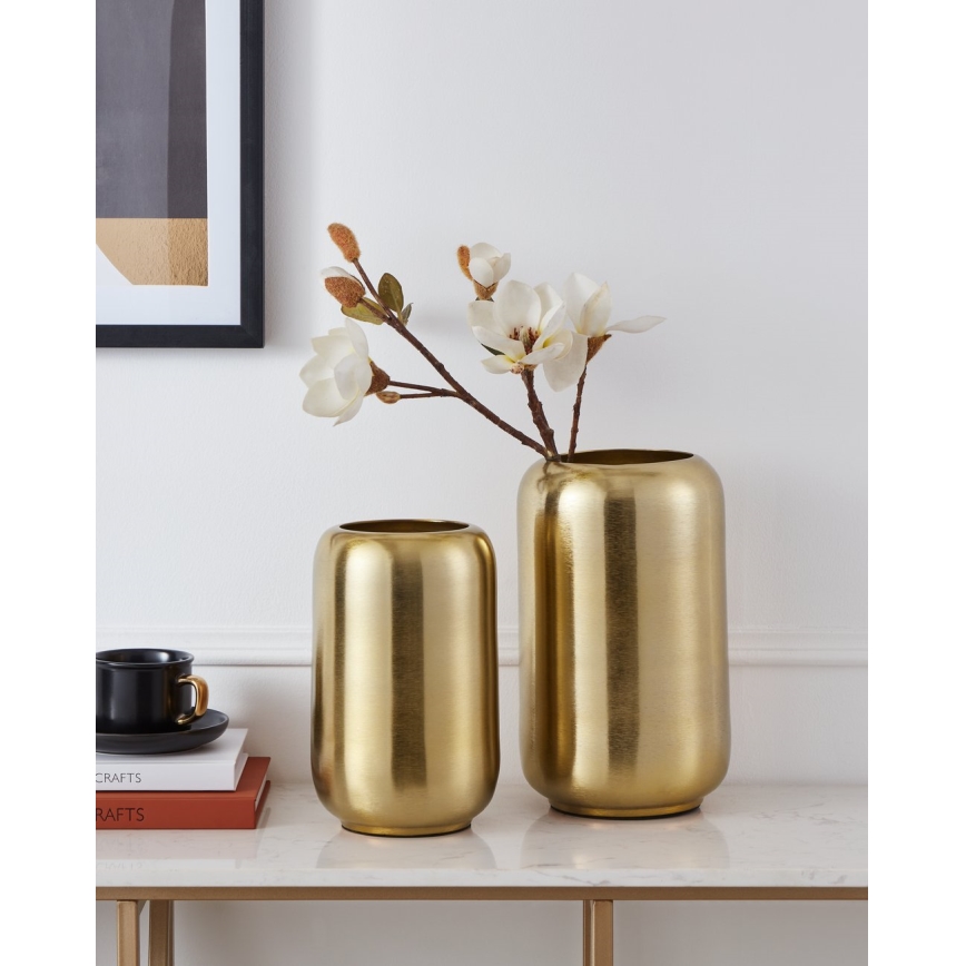 Eglo - Vase en métal 28x17 cm doré