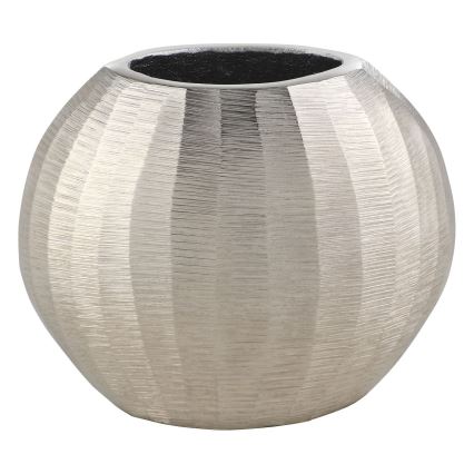 Eglo - Vase en métal 13x15 cm argent