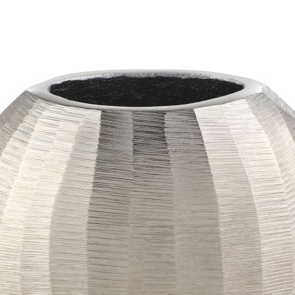 Eglo - Vase en métal 13x15 cm argent