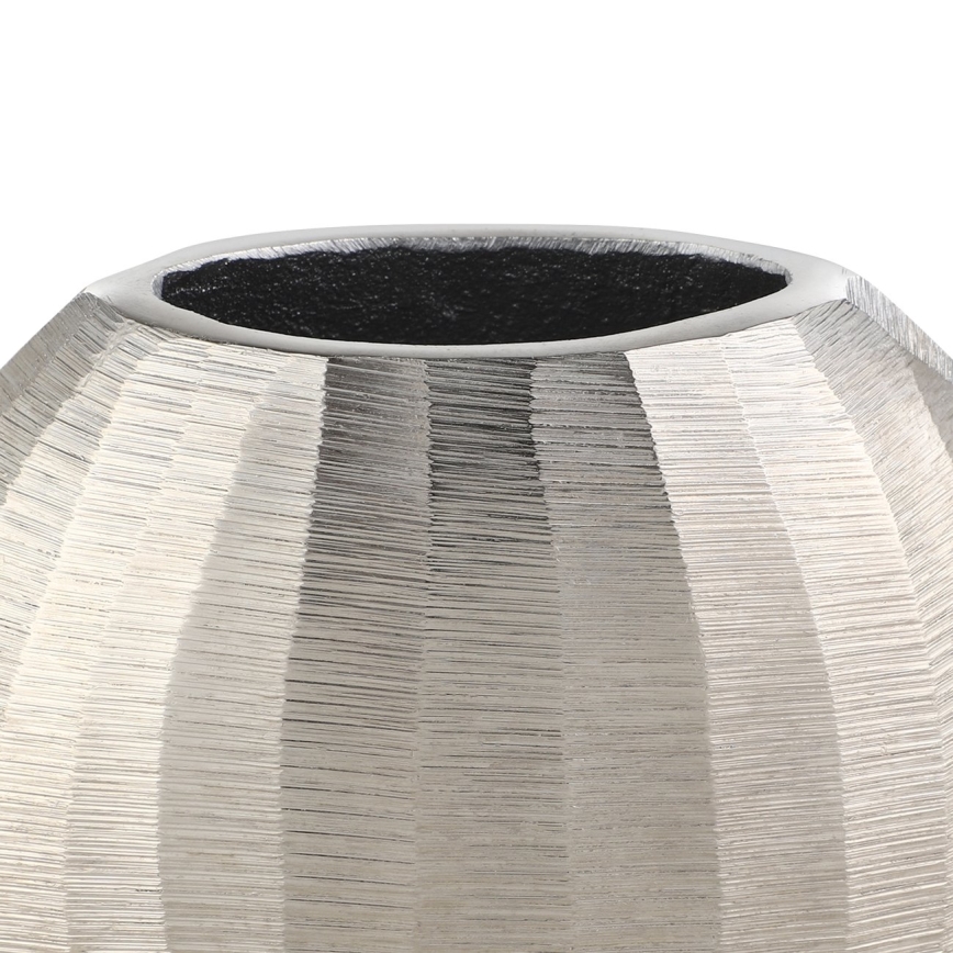 Eglo - Vase en métal 13x15 cm argent
