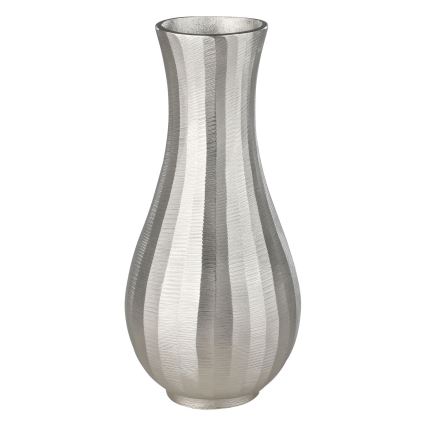 Eglo - Vase en métal 28,5x13 cm argent