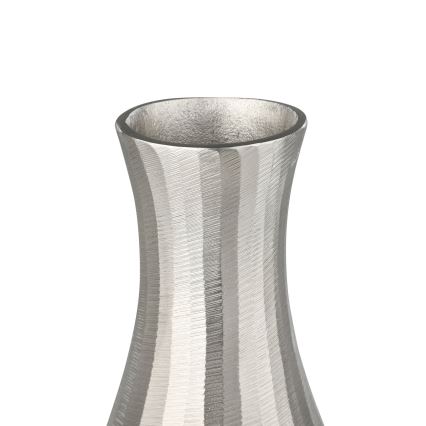 Eglo - Vase en métal 28,5x13 cm argent