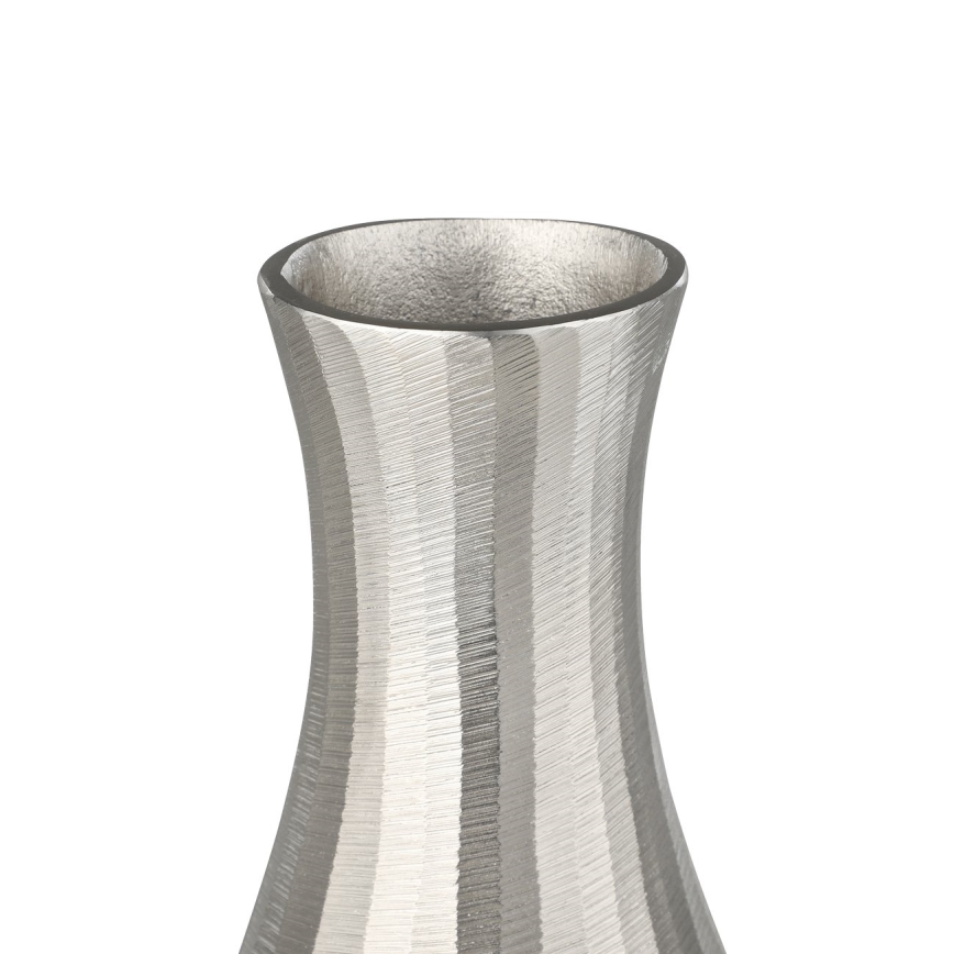 Eglo - Vase en métal 28,5x13 cm argent