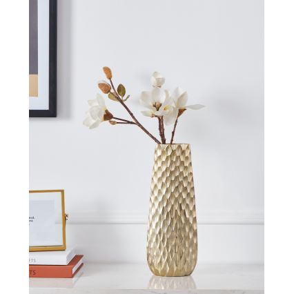 Eglo - Vase en métal 31x12 cm doré
