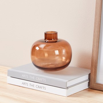 Eglo 421213 - Vase en verre SIRANANA 11,8x13 cm marron/fumé