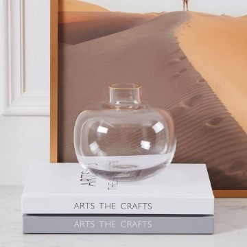 Eglo 421214 - Vase en verre SIRANANA 11,8x13 cm transparent/doré