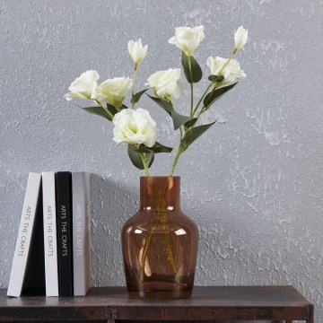 Eglo 421221 - Vase en verre SIRANANA 22 x 14,5 cm marron/fumé