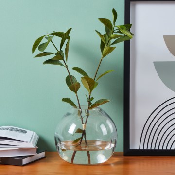 Eglo 421241 - Vase en verre MAROSAVA 17x20 cm gris/fumé