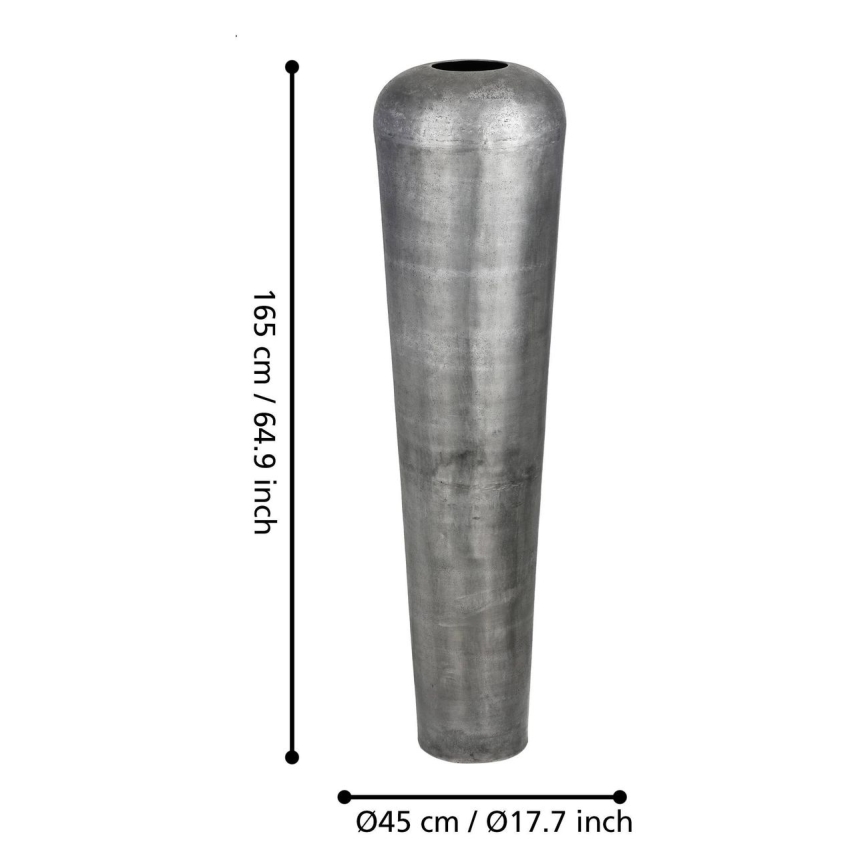 Eglo 421333 - Vase en métal MIYAZAKI 165 x 45 cm, gris