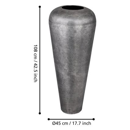 Eglo 421336 - Vase en métal MIYAZAKI 108x45 cm gris