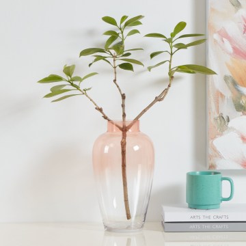 Eglo 421357 - Vase en verre KENYASI 27x15,5 cm rose