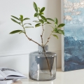 Eglo 421385 - Vase en verre NABAS 24,5x21 cm noir/fumé
