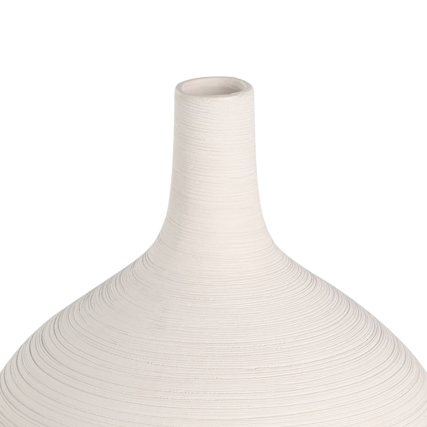 Eglo - Vase en céramique 22x16 cm blanc/doré