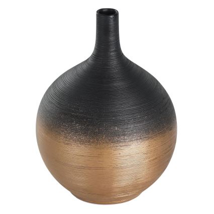 Eglo - Vase en céramique 22x16 cm noir/doré