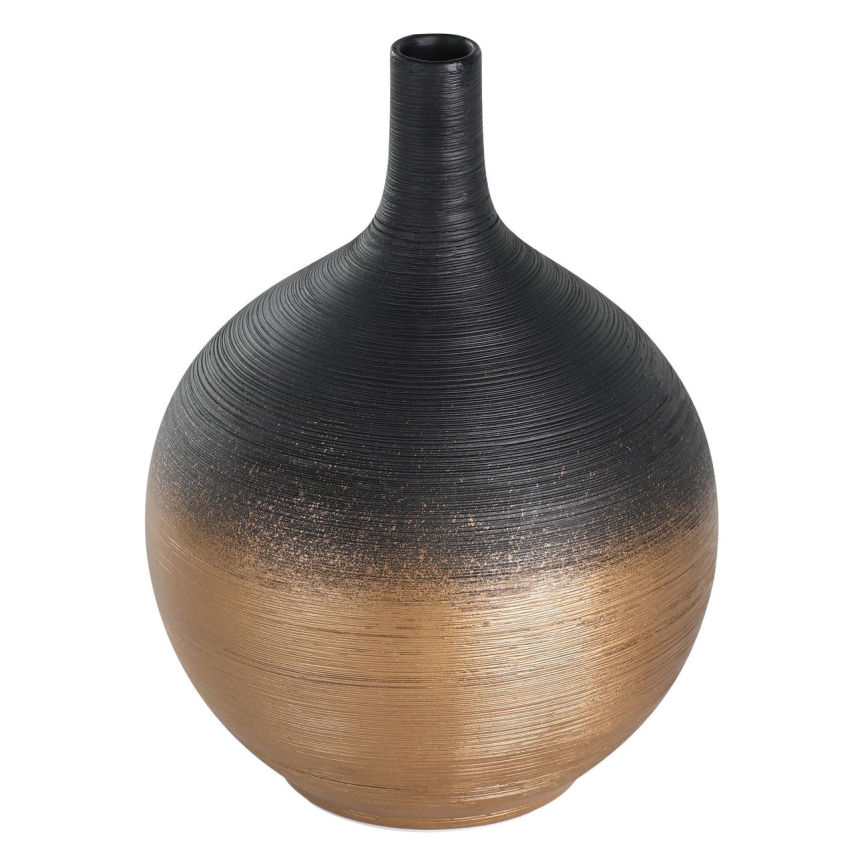 Eglo - Vase en céramique 22x16 cm noir/doré