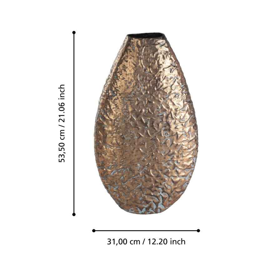 Eglo 421635 - Vase en métal LENGGENG 53,5x31 cm bronze
