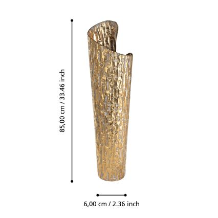 Eglo 421643 - Vase en métal LENGGENG 85x60 cm doré