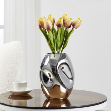 Eglo 421688 - Vase en verre XIPORAI 19,8x14,5 cm chrome brillant