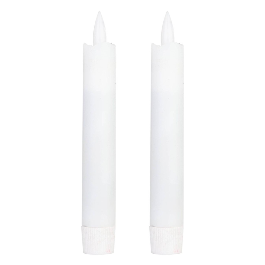 Eglo - LOT 2x Bougie LED/1xAAA 15 cm blanc