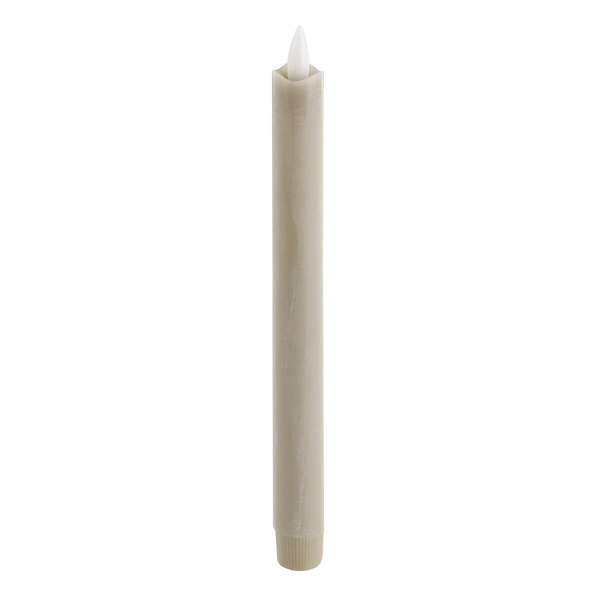 Eglo - LOT 2x Bougie LED/1xAAA 24,5 cm beige